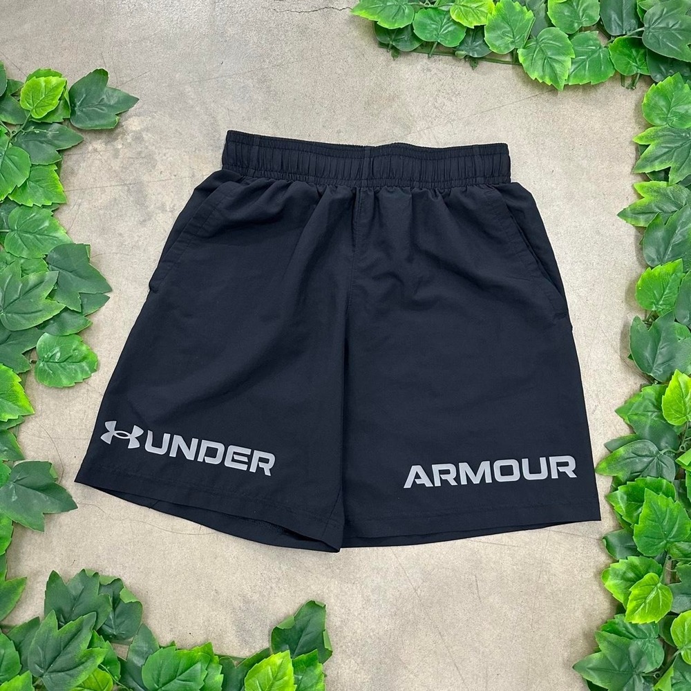 Under Armour Black Logo Athletic Shorts